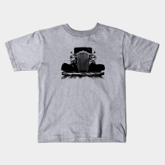 35 Chevy Master Deluxe front view Kids T-Shirt by ZoeysGarage